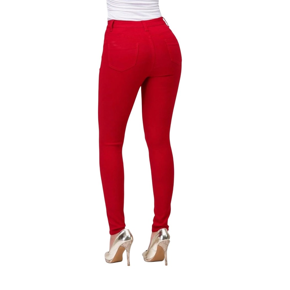 Lover Brand Fashion Red High Waist Skinny Jeans Women's Size M - Picture 3 of 5